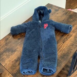 U.S. Polo Assn. Blue Kids One Piece Footie